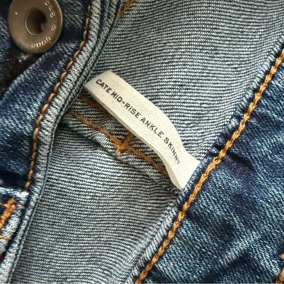 rag & bone Cate Mid-Rise Ankle Skinny Jeans in Medium Wash Size 29 - Picture 2 of 9